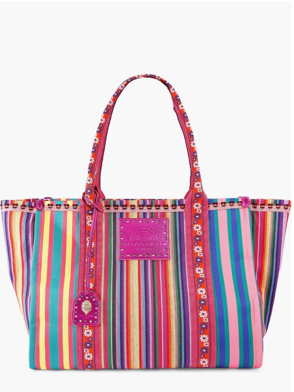Kurt Geiger Duffel Bag in Fuchsia - Picture 2 of 5